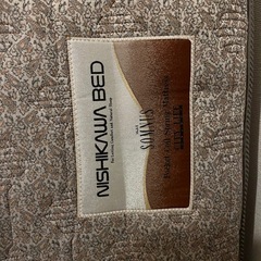 シングルベッドマットレス&フレーム　マットレスは西川の画像
