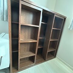 【お譲りいたします】本棚_ダブルスライドの画像