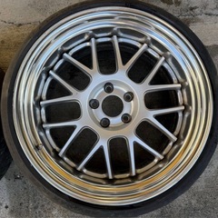 WORK ワーク マイスター MEISTER M1R 19インチ 9.5J+5 PCD114.3 5H 2本セット ジャンクの画像