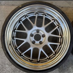 WORK ワーク マイスター MEISTER M1R 19インチ 9.5J+5 PCD114.3 5H 2本セット ジャンクの画像