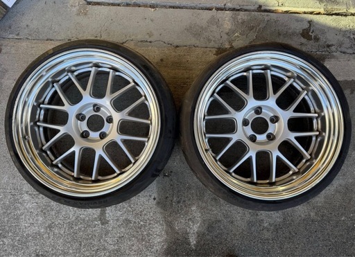 WORK ワーク マイスター MEISTER M1R 19インチ 9.5J+5 PCD114.3 5H 2本セット ジャンク