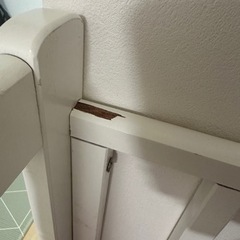 ベビーベッド　白　120cm×幅70cmの画像