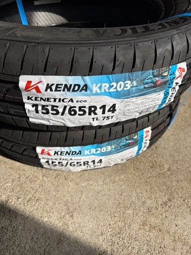 新品4本セットスタンダードタイヤ KR203 KENETICA ECO 155/65R14