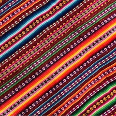 ◇①マンタ ペルー 伝統民族織物の画像