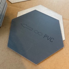 東リ/サンゲツ ヘキサゴン フロアタイル 27枚（約1.2㎡）明るいモルタル調の画像