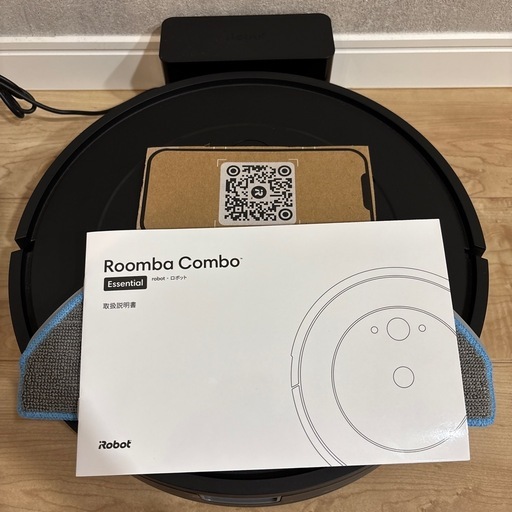 【✨超美品✨説明書付】アイロボット　ルンバ Combo Essential (吸引+水拭き) 水拭き機能は未使用！