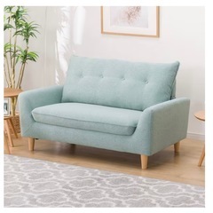 ニトリ　コンパクトソファ　グリーンの画像