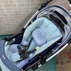 アップリカ　ラクーナビッテ　ベビーカー　コンパクト　デニムカラーの画像