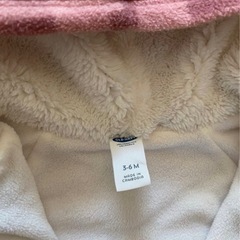【美品】ベビー防寒着　60〜70サイズ　オールドネイビーの画像