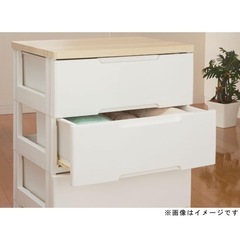 決まりました。【美品】アイリスオーヤマ ウッドトップチェスト HG-554R 4段 チェスト 白  引き出し 収納ケース アイリス 収納用品 衣装ケース 衣類ケース クローゼット 衣替 押入れ収納 収納 収納ボックス 衣替え シンプルの画像