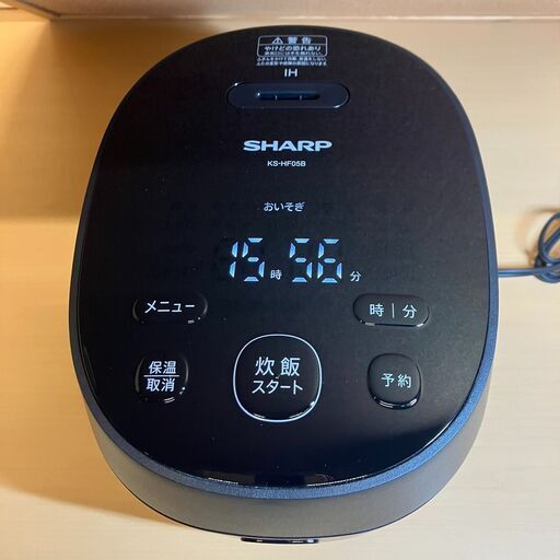 炊飯器 ３合炊き IHジャー炊飯器 PLAINLY KS-HF05B（ブラック）2023年製
