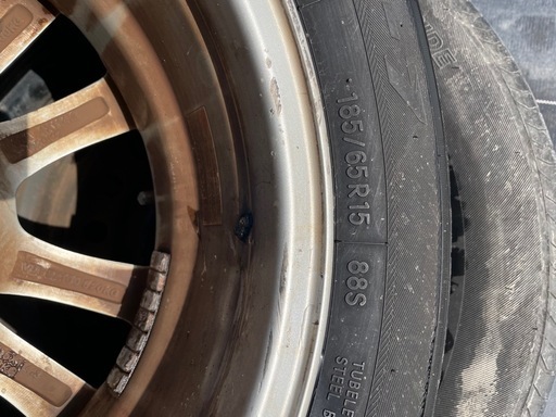 タイトル  185/65R15 タイヤ4本セット 2022年製 美旗駅周辺 直接取引