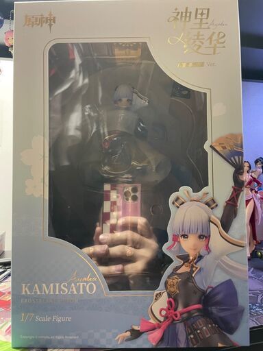 新品未開封 原神 神里綾華・白鷺氷華Ver. 1/7フィギュア 特典クリアファイル無