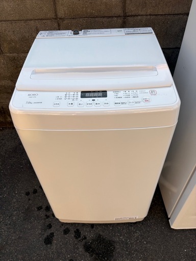 洗濯機、2023年製7kg、ヤマダRORO .
