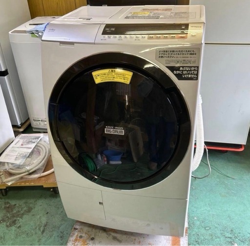 【済】HITACHI ドラム式洗濯機 BD-SX110CL 2019年製