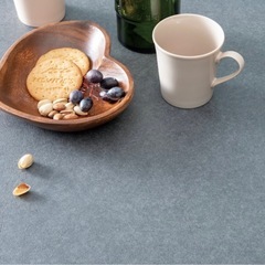 【美品】ダイニングテーブル＋チェア2脚セット（グレー/北欧デザイン）の画像