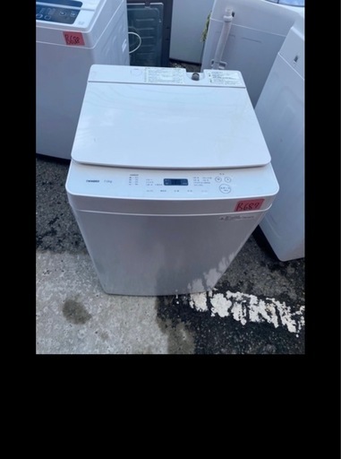 NO B687?福岡市内配送設置無料✨?全自動洗濯機 ホワイト WM-EC70W [洗濯7.0kg /簡易乾燥(送風機能) /上開き]