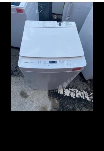 NO B687?福岡市内配送設置無料✨?全自動洗濯機 ホワイト WM-EC70W [洗濯7.0kg /簡易乾燥(送風機能) /上開き]