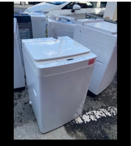 NO B687?福岡市内配送設置無料✨?全自動洗濯機 ホワイト WM-EC70W [洗濯7.0kg /簡易乾燥(送風機能) /上開き]
