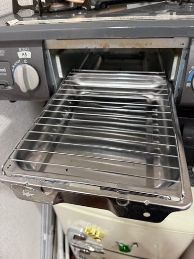 [都市ガス]Rinnai ２口　ガスコンロ　電池付き
