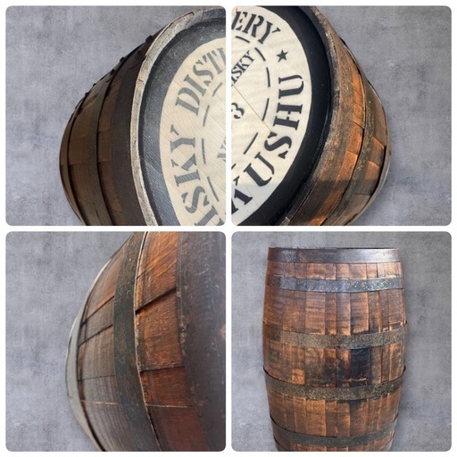 大樽】SUNTORY ウイスキー 白州 熟成樽 バレル インテリア テーブル