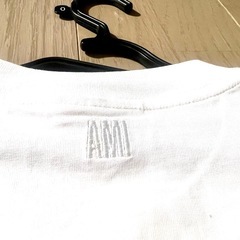 Ami タグ付新品Tシャツ　S 白　ハート刺繍　男女兼用の画像