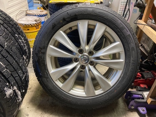 フーガ　シーマ用ホイール付き  245/50R18 スタッドレスタイヤホイール付き4本