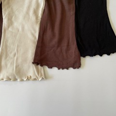 ブラック　フレアパンツ　73の画像