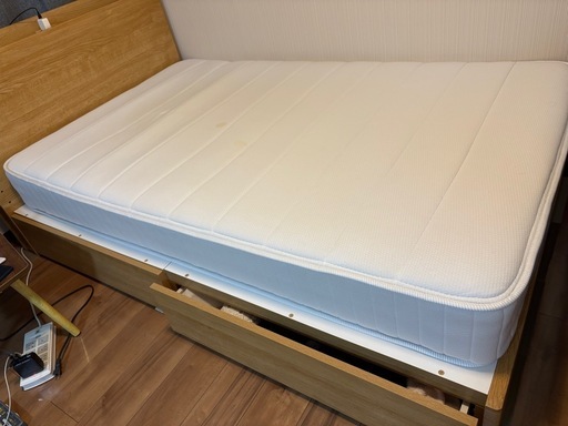 ベッドセミダブル マットレス 引き出し寝具 家具