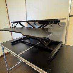 FITUEYES スタンディングデスク 幅80cm 高さ調整可 昇降式多機能畳の画像