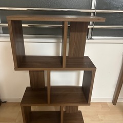 【まとめて】収納家具2点セット チェスト＋オープンシェルフ 引き取り限定の画像