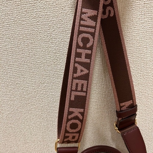 【美品】MICHAEL KORS マイケルコース ワインレッド ショルダーバッグ