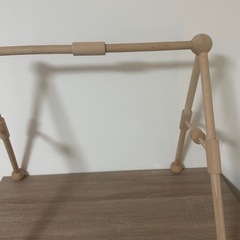 木製 ベビージム シンプル 子供の画像