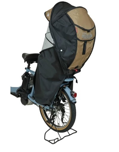 電動自転車とレインカバー