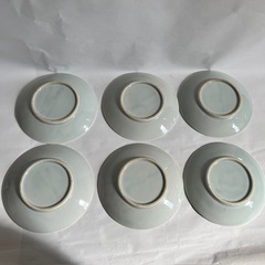 和食器 小皿 6枚セット 竹と南天柄風の画像