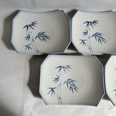 竹柄 和皿 5枚セット 銘々皿 お刺身天ぷら寿司魚皿の画像