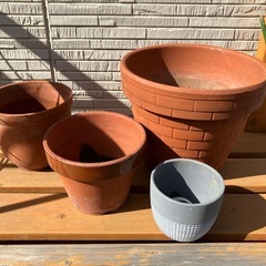 園芸用用品（土、軽石、植木鉢、支柱など）の画像