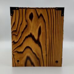 焼杉整理箱（背面に誕生記念○○○○入り）未使用品の画像