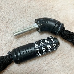 盗難防止チェーン　鍵　ダイヤル4桁　自由設定可能の画像