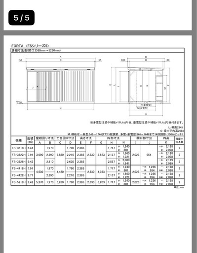 イナバ物置フォルタ　FS-4422H