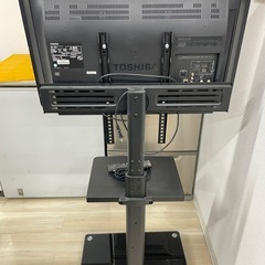 TOSHIBA REGZA 32インチ液晶テレビ ＋ 移動式テレビスタンドセットの画像