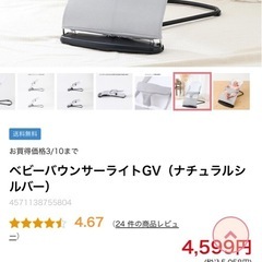 【美品】バウンサー(ナチュラルシルバー)の画像