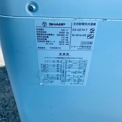 SHARP 全自動洗濯機　ES-GE7H-Tの画像