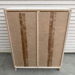 3段カラーボックス　ホワイトの画像