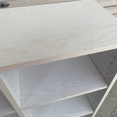 3段カラーボックス　ホワイトの画像