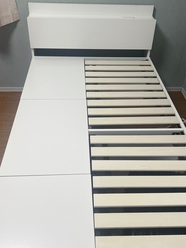 【新品】収納付き大容量ベッド RASIK 
Slektia スレクティア 引き出し4杯大容量ベッド 宮付シングル