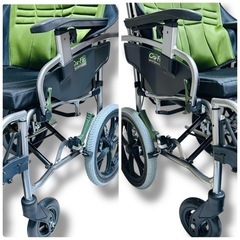 【未使用品】高級 パラマウントケアサービス  Gra-Fit Exe 多機能 介助式 車椅子 Lサイズの画像