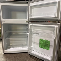 中古品　冷蔵庫　ヤマダ電機２ドア冷蔵庫（右開き）YRZ-C09H1 ２０２１年製の画像