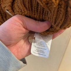 オーガニックコットン　ニットカーディガン3-4yの画像