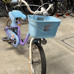 アナ雪　16インチ　子供用補助輪付き自転車の画像